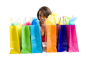 Image showing Shopping woman