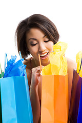 Image showing Shopping woman