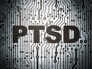 Image showing Medicine concept: circuit board with PTSD