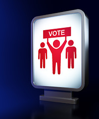 Image showing Political concept: Election Campaign on billboard background