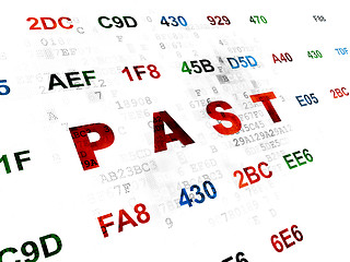 Image showing Time concept: Past on Digital background