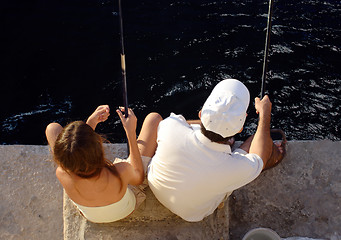 Image showing  Dad and his young daughter