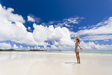 Image showing Enjoying the beach