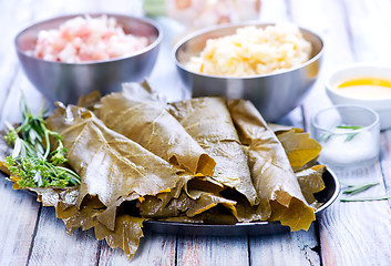 Image showing ingredients for dolma