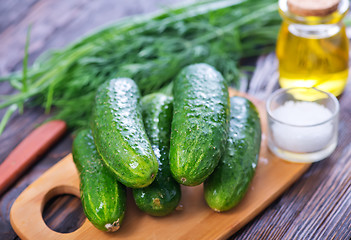 Image showing fresh cucumber