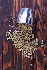 Image showing green coffee beans