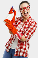 Image showing Cleaning day
