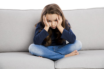 Image showing Upset little girl