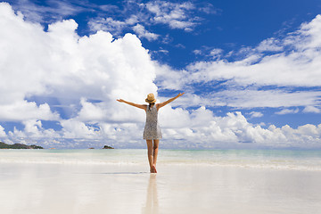 Image showing Enjoying the beach