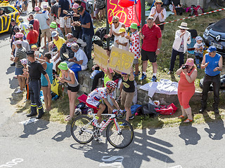 Image showing The Cyclist Joaquim Rodriguez on Col du Glandon - Tour de France