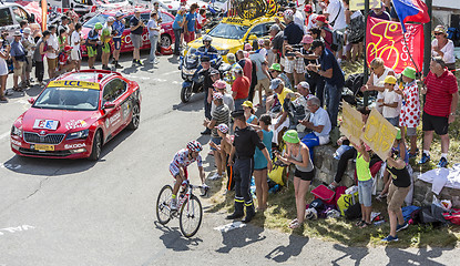 Image showing The Cyclist Joaquim Rodriguez on Col du Glandon - Tour de France