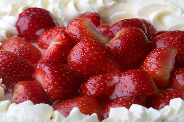 Image showing  Strawberries cake