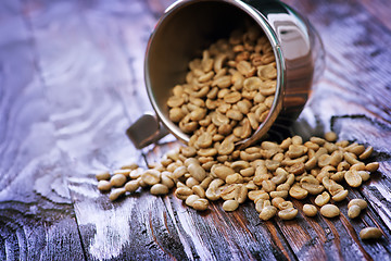 Image showing green coffee beans