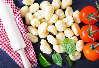 Image showing raw potato gnocchi