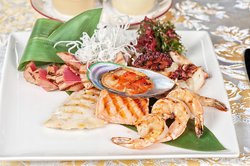 Image showing seafood mix dish