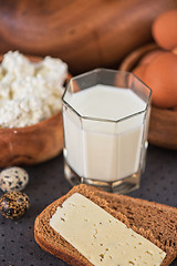 Image showing Dairy products photo