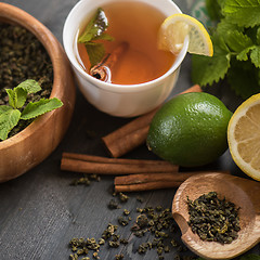 Image showing tea composition set