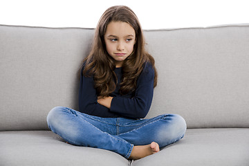 Image showing Upset little girl