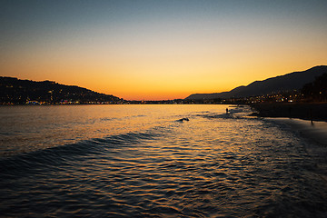 Image showing Alanya in the evening