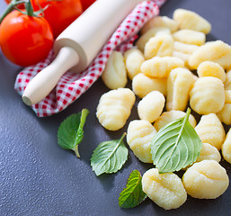 Image showing raw potato gnocchi