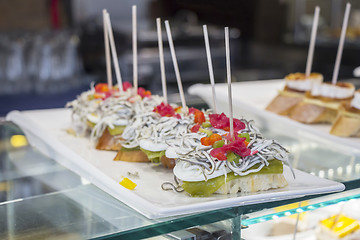 Image showing Pintxos or tapas 