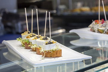 Image showing Pintxos or tapas