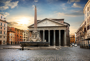 Image showing Pantheon in Rome, Italy