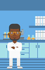 Image showing Male laboratory assistant.