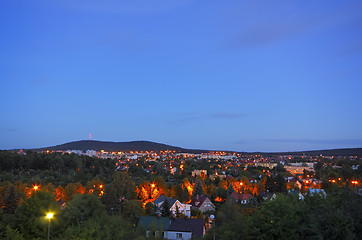 Image showing Cityscape at dusk