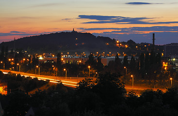 Image showing Cityscape at late dusk