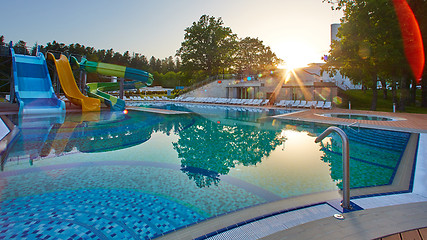 Image showing swimming pool in beautiful park