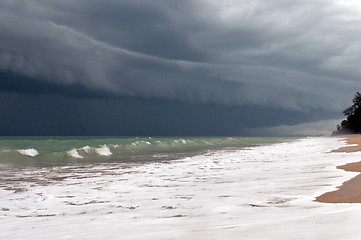 Image showing Stormy sky and sea. 