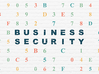 Image showing Privacy concept: Business Security on wall background