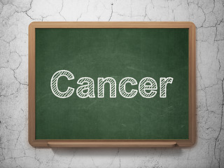 Image showing Medicine concept: Cancer on chalkboard background