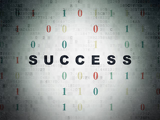 Image showing Business concept: Success on Digital Data Paper background