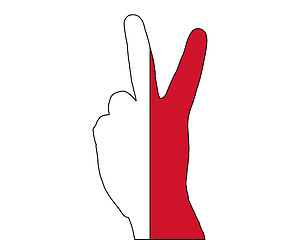 Image showing Malta hand signal
