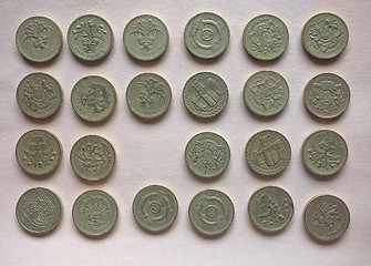 Image showing GBP Pound coins