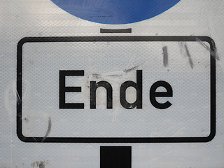 Image showing Ende sign in Berlin