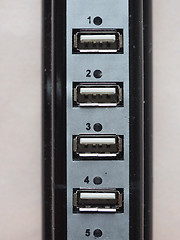 Image showing Many USB ports