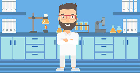 Image showing Male laboratory assistant.