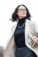 Image showing woman teacher with books