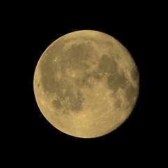Image showing Full moon sepia