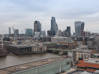 Image showing Aerial view of London