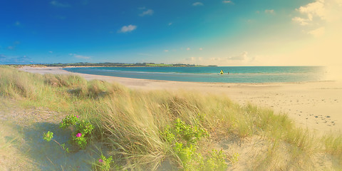 Image showing Norwegian beach on a sunny day