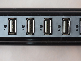 Image showing Many USB ports