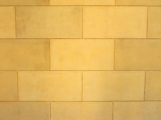 Image showing Yellow brick wall background