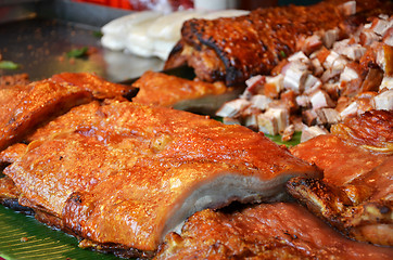 Image showing Roasted Pork in Market