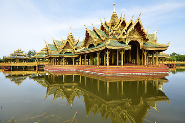 Image showing Pavilion of the Enlightened in Ancient city in Bangkok