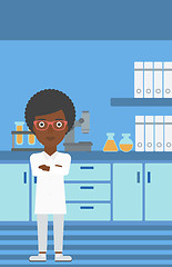 Image showing Female laboratory assistant.