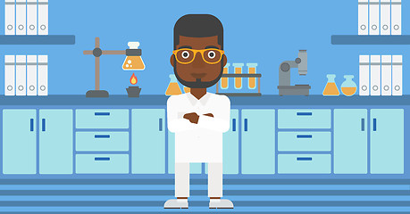 Image showing Male laboratory assistant.